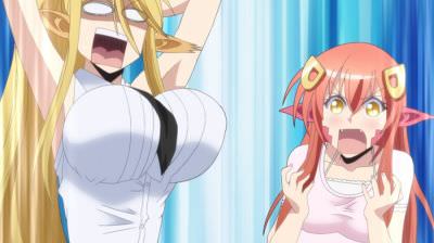 " Повседневная жизнь с девушками-монстрами / Monster Musume no Iru Nichijou" Фансервис (этти) компиляция без цензуры